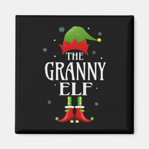 Aimant Granny Elf Xmas Correspondant Famille Groupe Noël