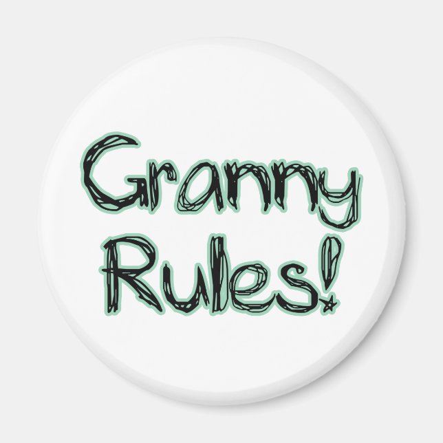 Aimant Granny Rules ! (Devant)