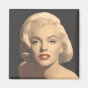 Aimant Graphic Grey Marilyn