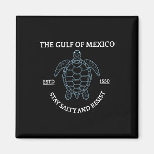 Aimant Graphic Sea Turtle Golfe Du Mexique Est 1550