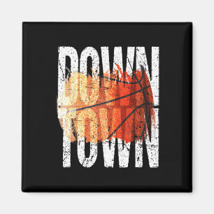 Aimant Graphique de basket-ball à 3 points - Centre-ville