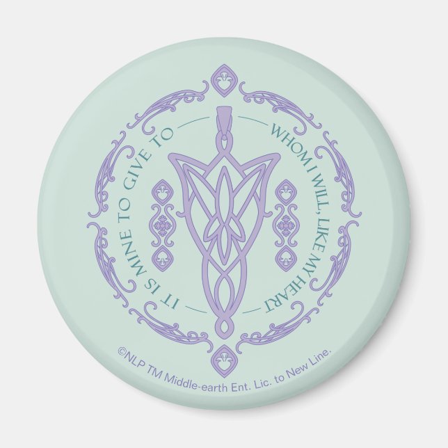 Aimant Graphique de citation ARWEN™ Evenstar (Devant)
