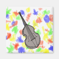 Graphique de la guitare basse violon debout