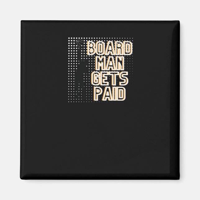 Aimant Graphique de l'homme de carte payé (Devant)