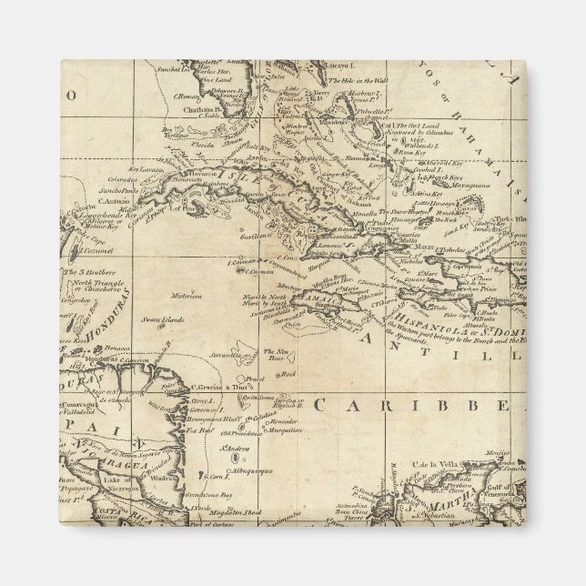 Aimant Graphique des Antilles 2 (Devant)