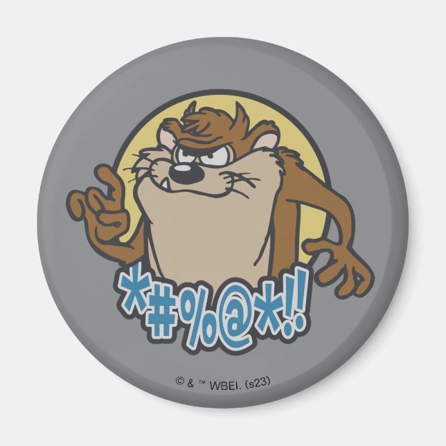 Aimant Graphique en cercle extensible TAZ™ (Devant)