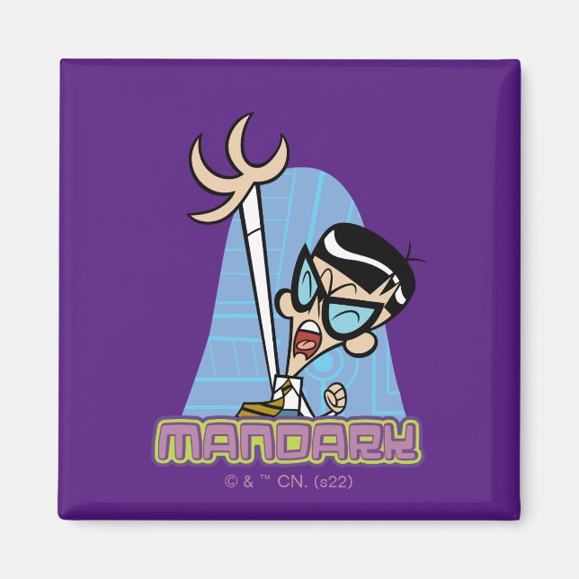 Aimant Graphique Nom de caractère Mandark (Devant)