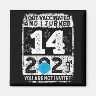 Aimant Graphique sur les Humours amusants vaccinés 2021 C