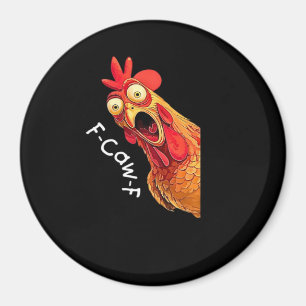 Aimant Graphique Vintage Classique de F-Caw-F-Poulet