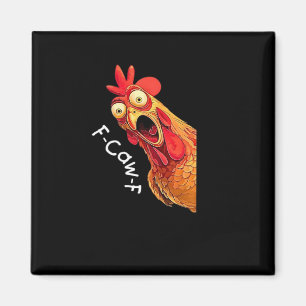 Aimant Graphique Vintage Classique F-Caw-F-Poulet