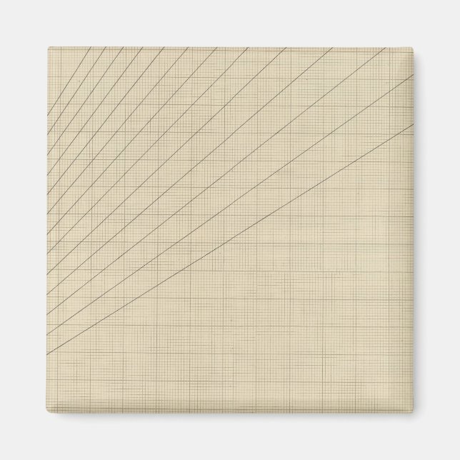 Aimant Graphique vitesse, temps, distance (Devant)