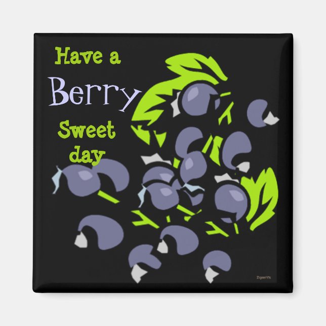 Aimant Graphiques Blueberry (Devant)