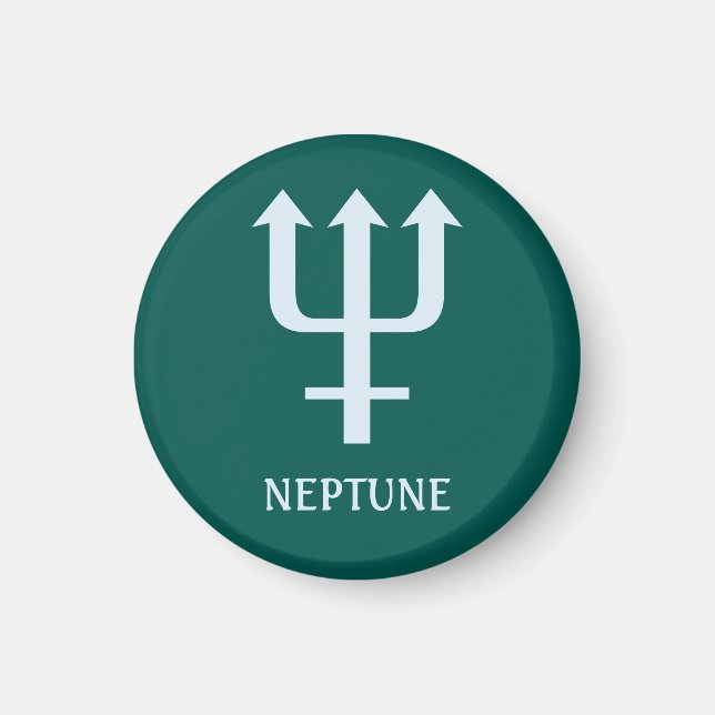 Aimant Graphiques d'astrologie : La planète Neptune Magne (Devant)