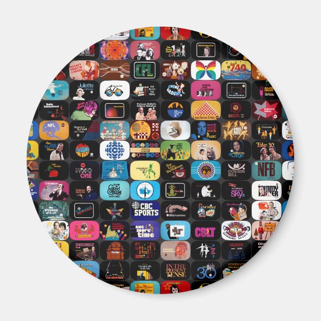 Aimant  Graphiques historiques et logos de CBC (Devant)