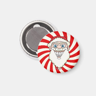 Aimant Graphiques tourbillonnants déjantés de Père Noël