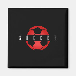 Aimant Graphisme de bonheur de but de football de famille
