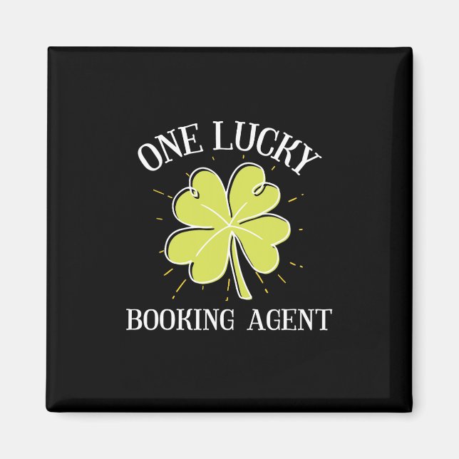 Aimant Graphisme de la Saint-Patrick pour un agent de rés (Devant)