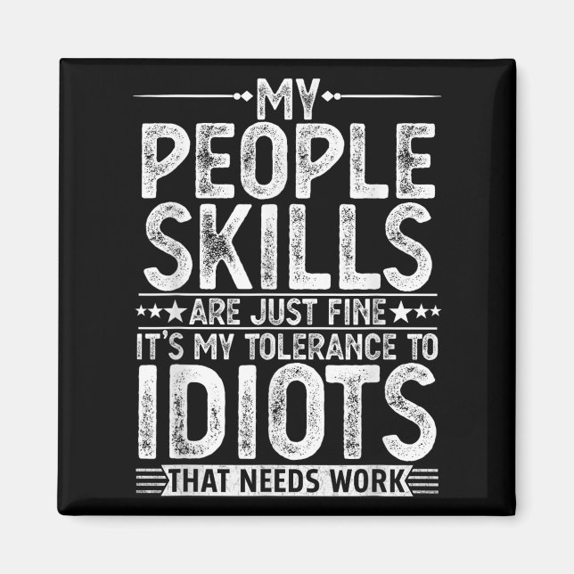 Aimant Graphisme Drôle Pour Hommes Femmes Humour Adulte S (Devant)