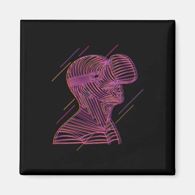 Aimant Graphisme en ligne pour un joueur de VR 2  (Devant)