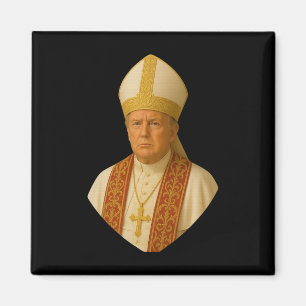 Aimant Graphisme Trump Pope – Création politique drôle
