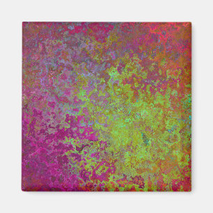 Aimant Gras, Coloré, Peinture à rayures, Grunge Abstrait