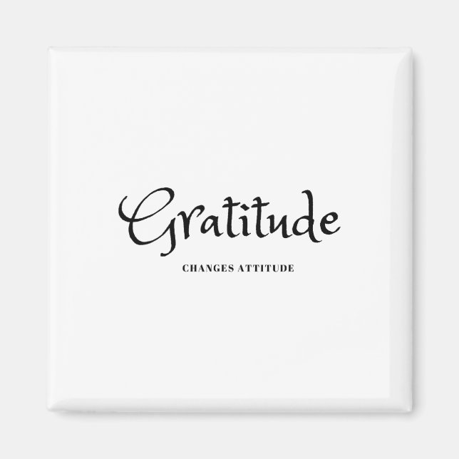 Aimant Gratitude Changements Attitude Thanksgiving Fall S (Devant)