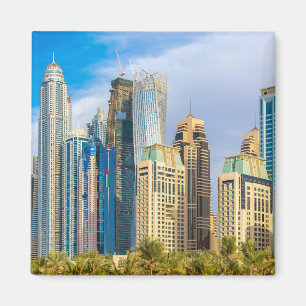 Aimant gratte-ciel moderne de Dubaï Corniche
