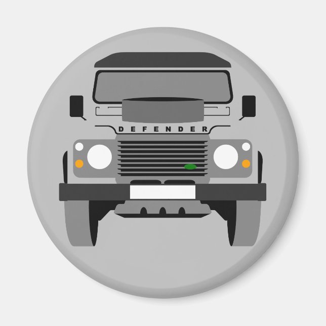 Aimant Gray Pop art Classic Land Rover (Devant)