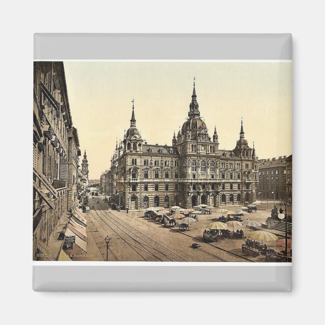 Aimant Graz, tribunal, Styrie, Austro-Hongrie classique (Devant)
