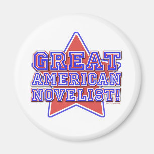 Aimant Great American Novelist Writer Star Design