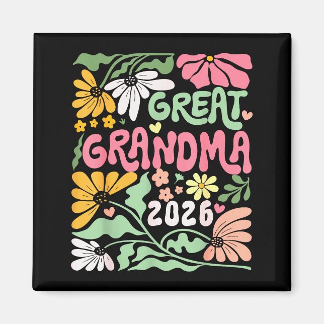 Aimant Great Grandma Est. 2026 Promoted To Great Grandma  (Devant)