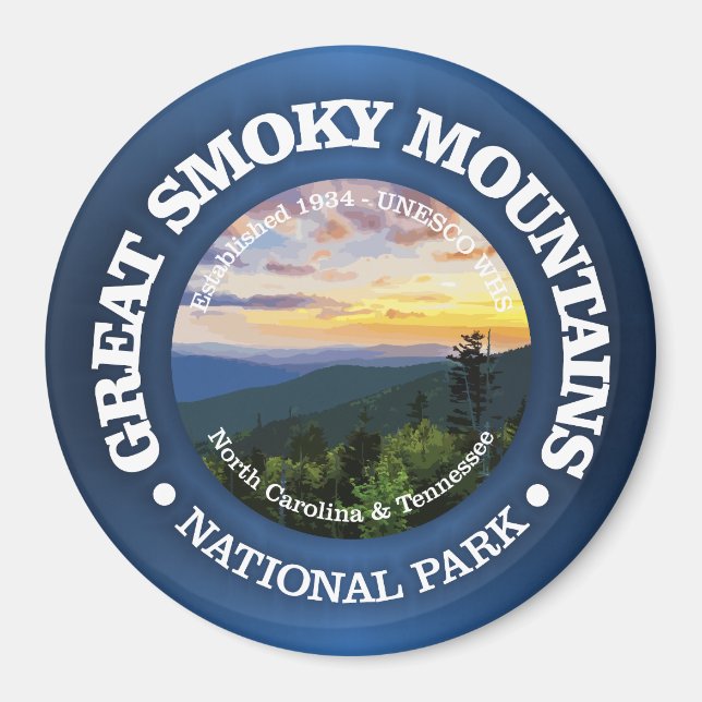 Aimant Great Smoky Mountains NP (rd)2 (Devant)