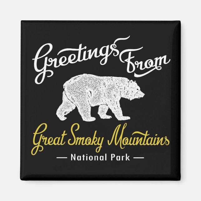 Aimant Great Smoky Mountains Parc national Ours (Devant)