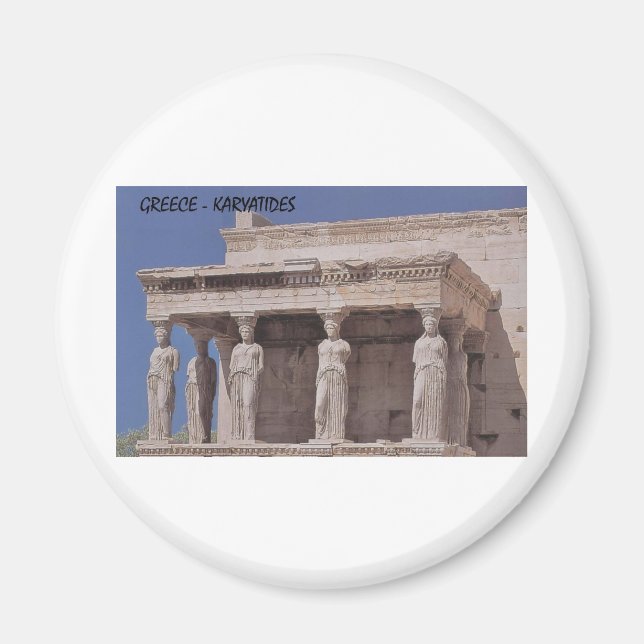 Aimant Grèce Athènes Parthenon-karyatides (St.K. (Devant)