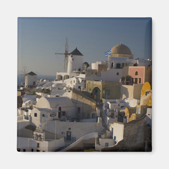 Aimant Grèce et île grecque de Santorini ville d'Oia (Devant)