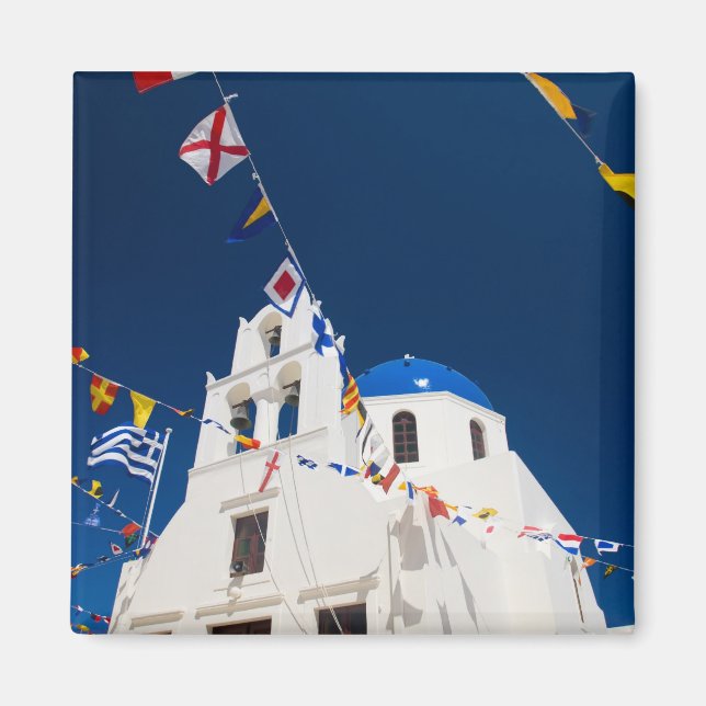 Aimant Grèce et île grecque de Santorini ville d'Oia 4 (Devant)