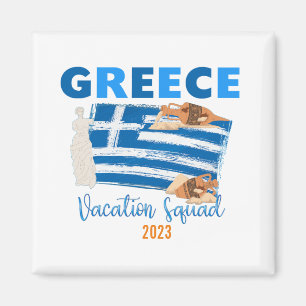 Aimant Grèce Grec Vacances Europe Voyage Groupe Correspon