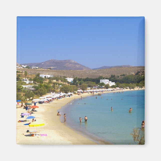 Aimant Grèce, île de Paros, Krios Beach vue d'en haut (Devant)