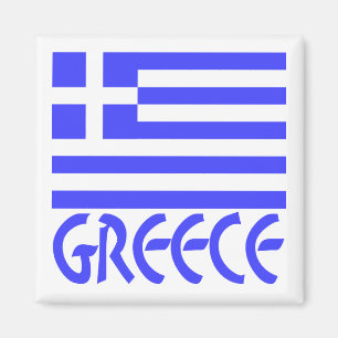 Aimant Greece and Greek Flag