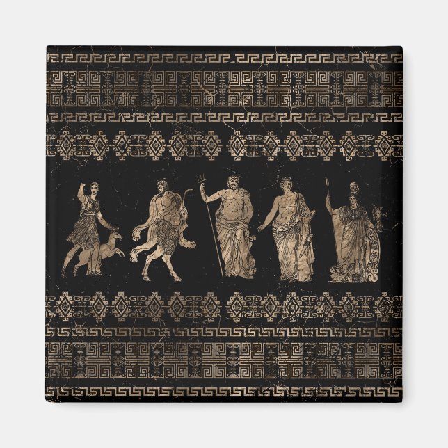 Aimant Greek Deities and Meander key ornament (Devant)