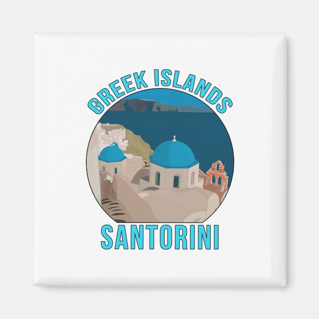 Aimant Greek Islands Santorini (Devant)