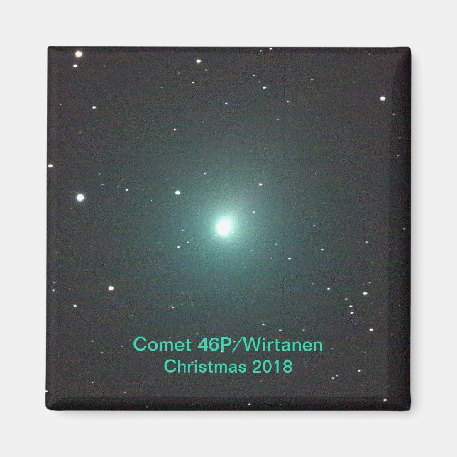 Aimant Green Christmas Comet 46P/Wirtanen (Devant)