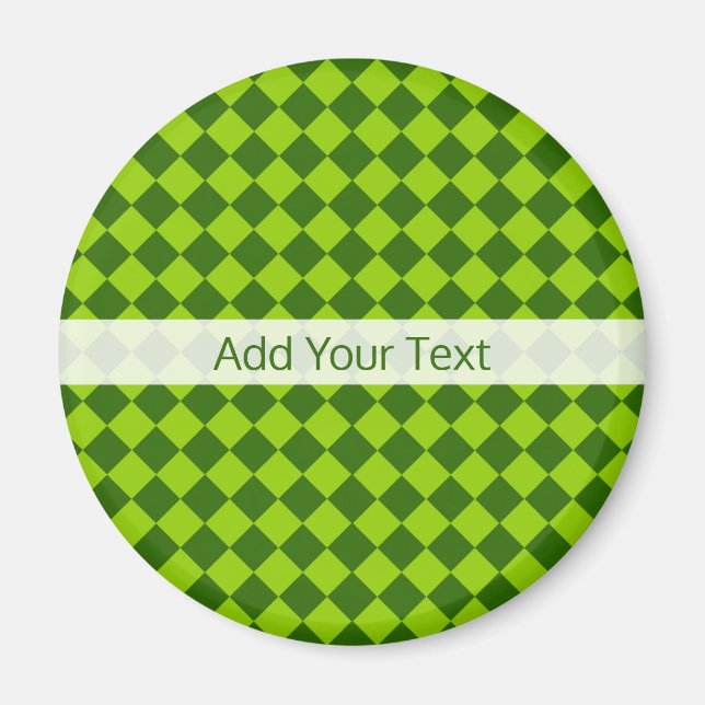 Aimant Green Combination Diamond Motif par STaylor (Devant)
