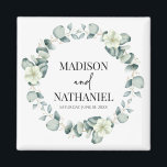 Aimant Green Eucalyptus Feuille Verdure Mariage botanique<br><div class="desc">Ce sont Green Eucalyptus Feuille verdure Mariage botanique Magnet!</div>