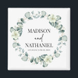 Aimant Green Eucalyptus Feuille Verdure Mariage botanique<br><div class="desc">Ce sont Green Eucalyptus Feuille verdure Mariage botanique Magnet!</div>