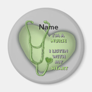 Aimant Green Heart Nurse