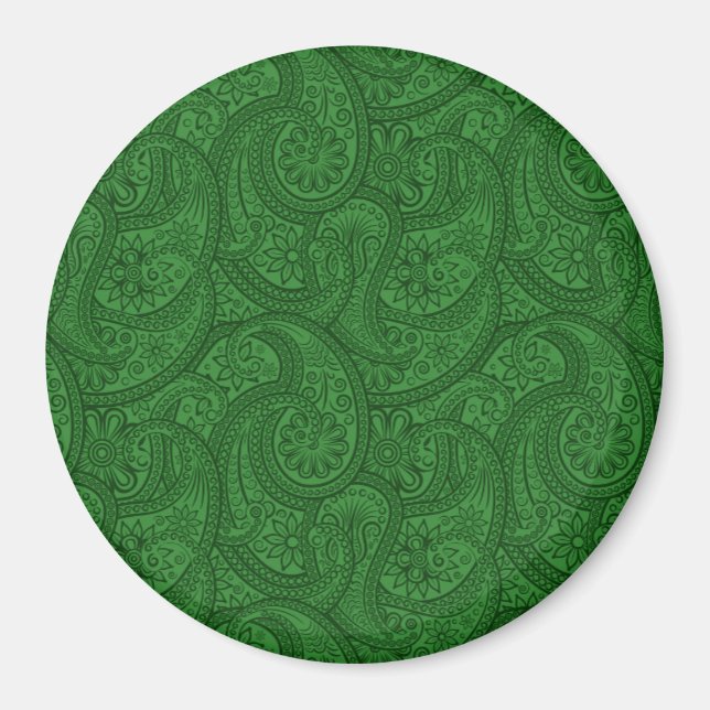 Aimant Green Paisley (Devant)