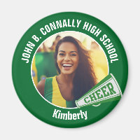 Green Pom-pom girl Photo High School Spirit Cheval