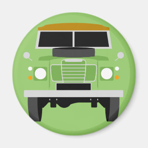 Aimant Green Pop art Classic MK3 Land Rover