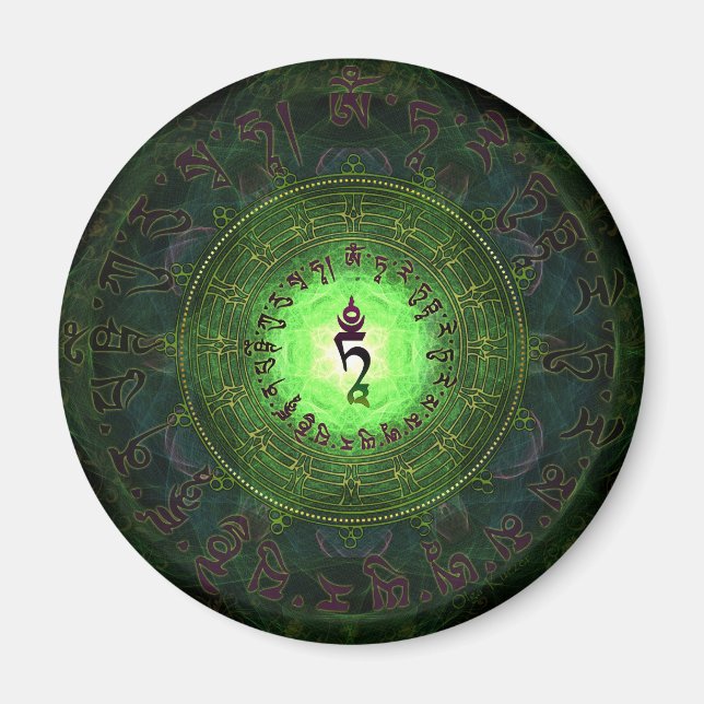 Aimant Green Tara - Protection contre les dangers et les  (Devant)